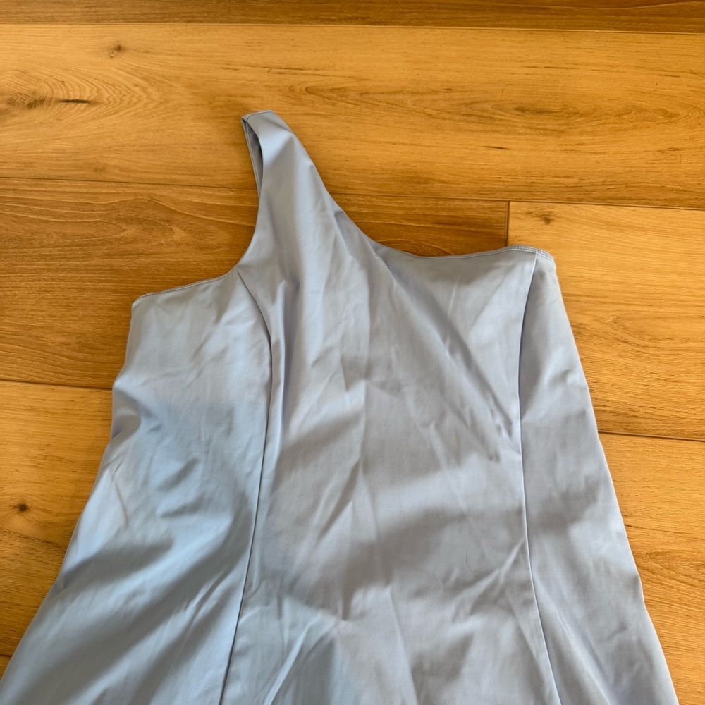 Outdoor Voices One-Shoulder Light Blue Athletic Dress Womens Medium Tennis Golf - Picture 2 of 7
